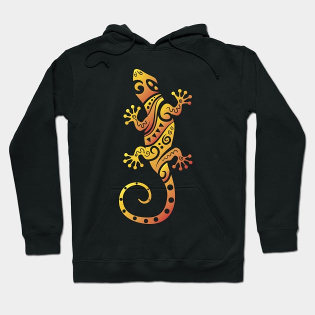 Tribal gecko Hoodie by doddy77